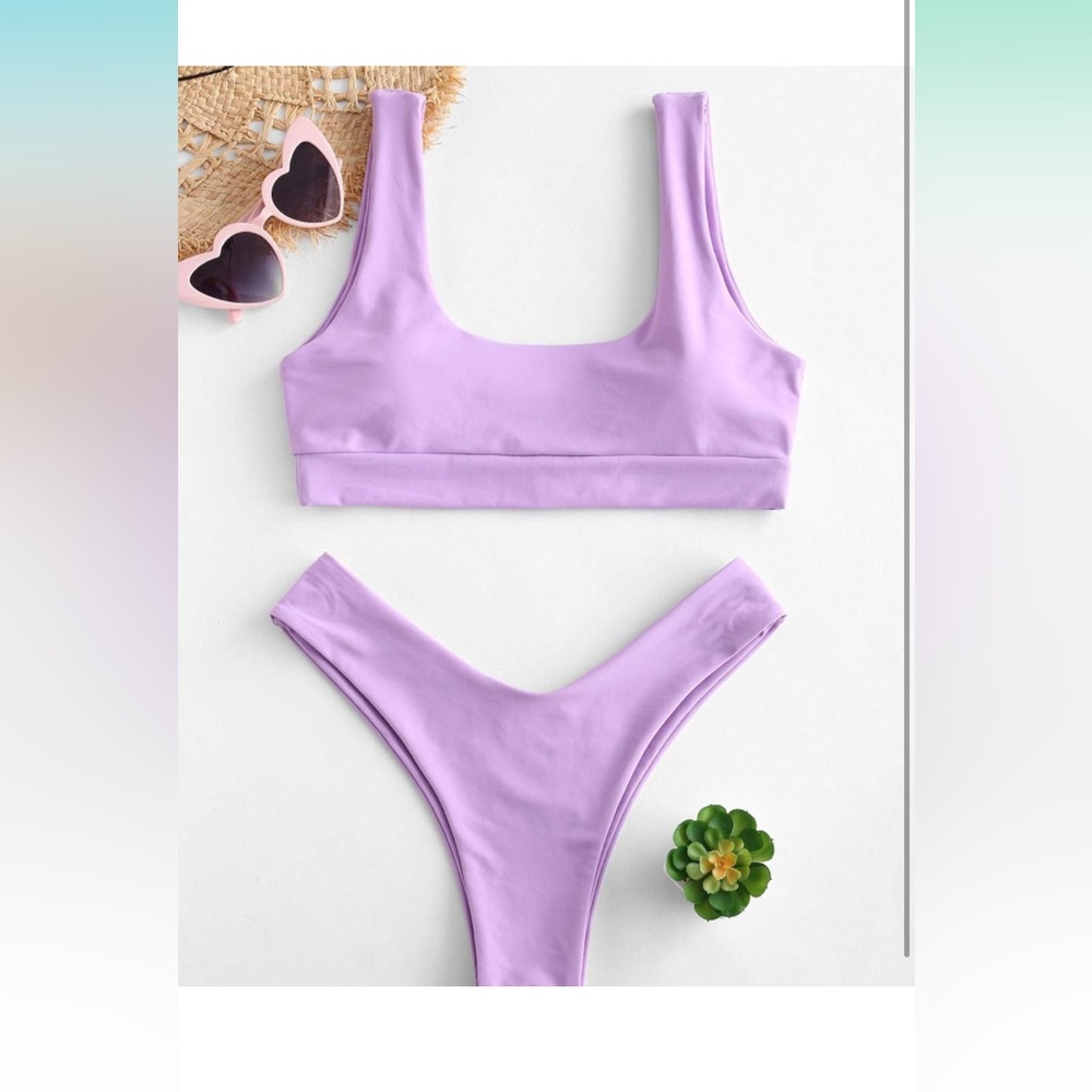 ZAFUL Women's Two Piece Bikini Push Up Halter Swimsuit